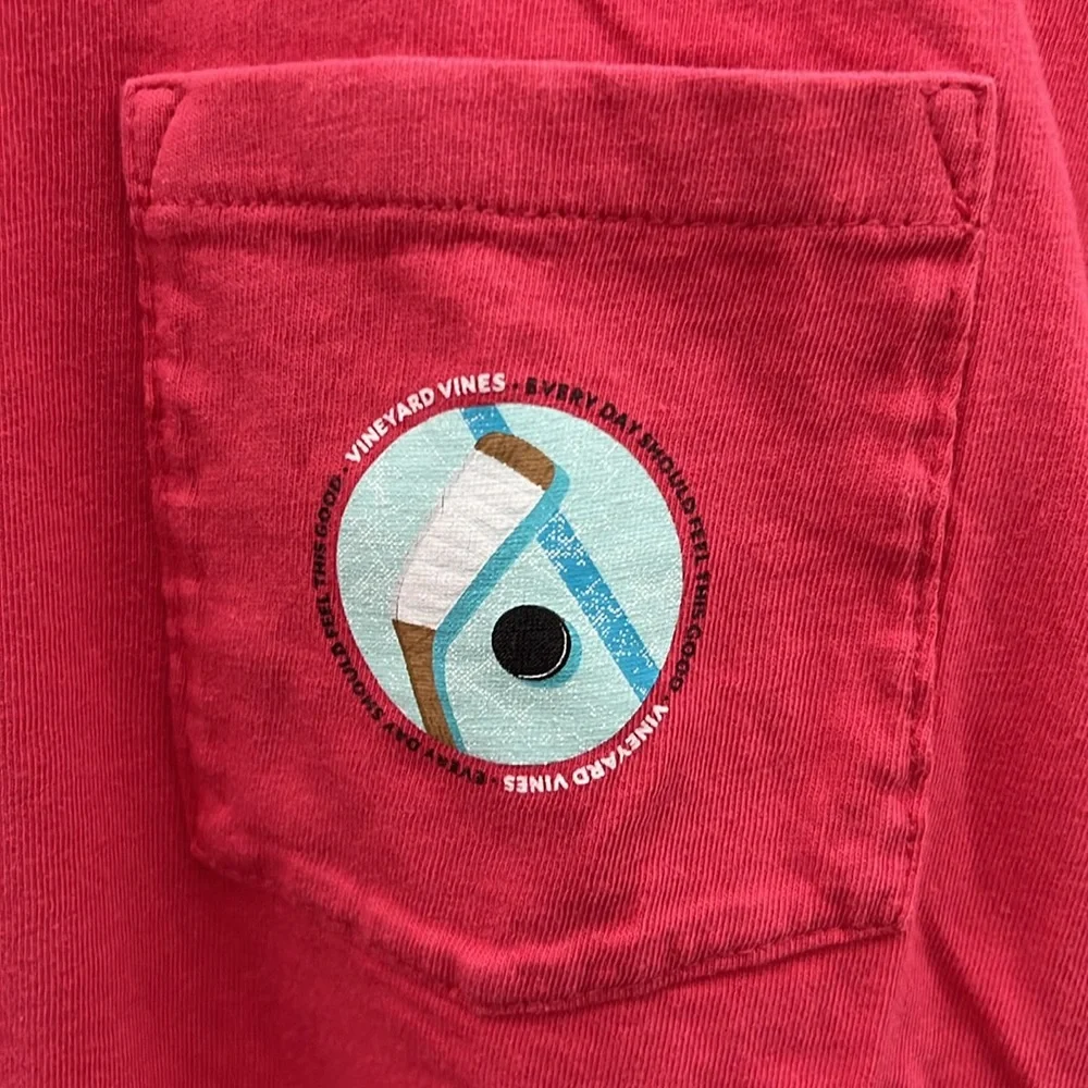 Youth XL Vineyard Vines Hockey Tee - Picture 3 of 5